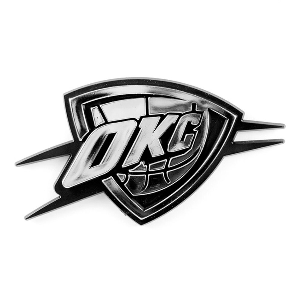 NBA Oklahoma City Thunder 3-D Automotive Team Chrome Emblem By Team ProMark